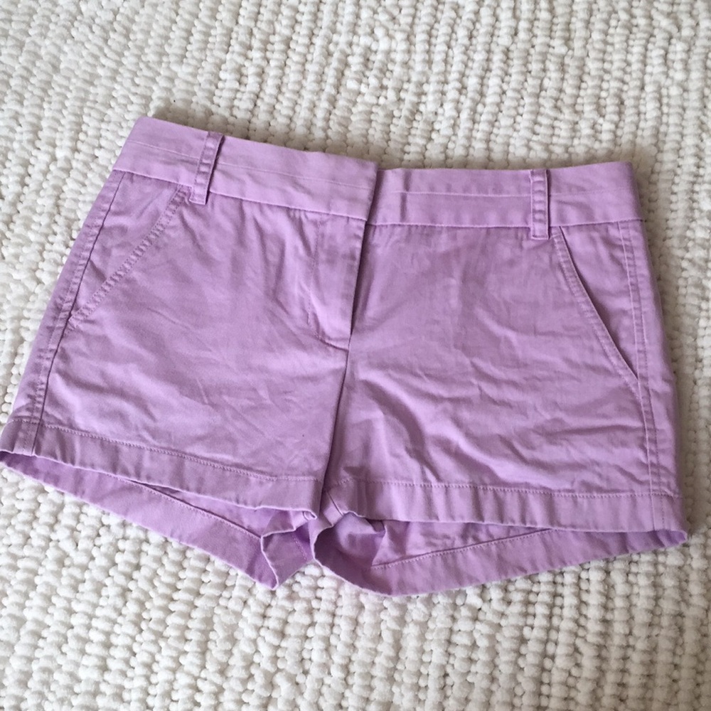 J Crew Chino Light Purple Shorts